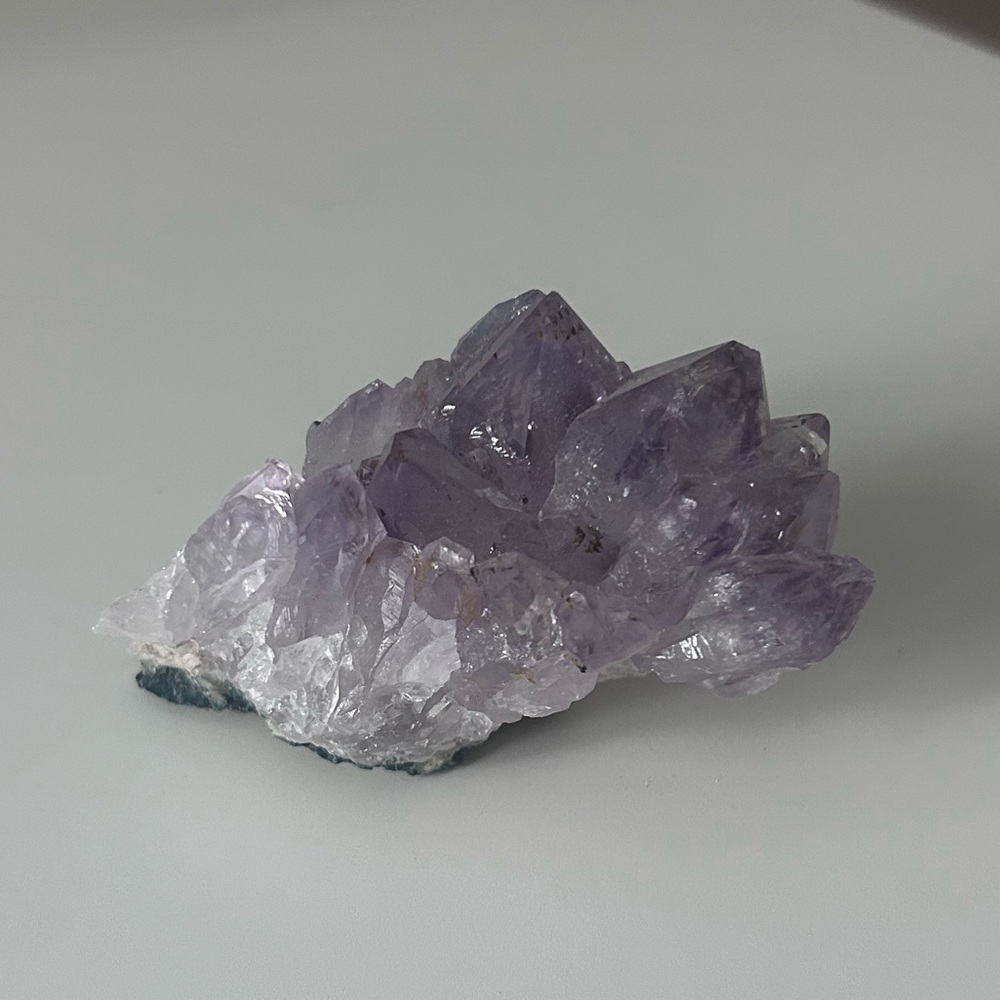 Lilac amethyst cluster crystal